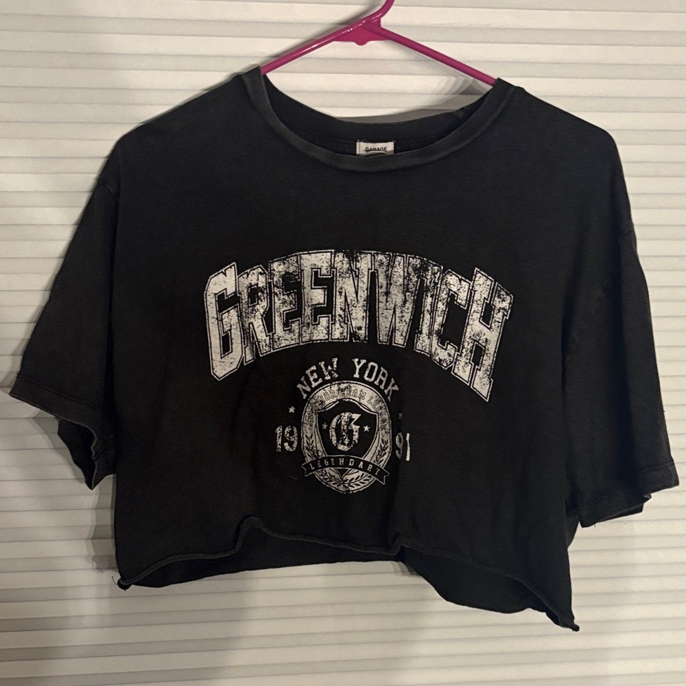 Garage Black Greenwich Crop Top
